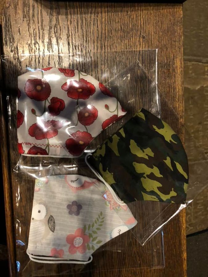 Masks for sale in Church